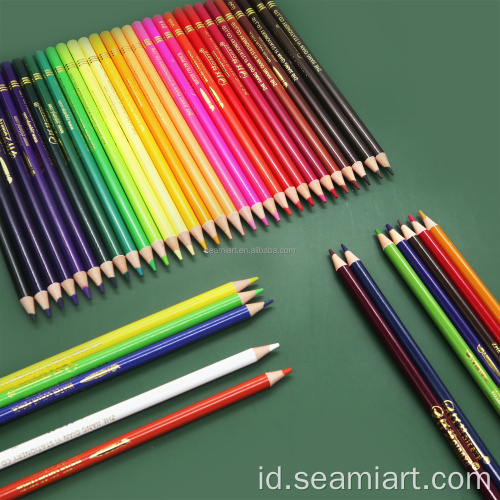 48colors air yang larut dalam pensil warna kayu alami